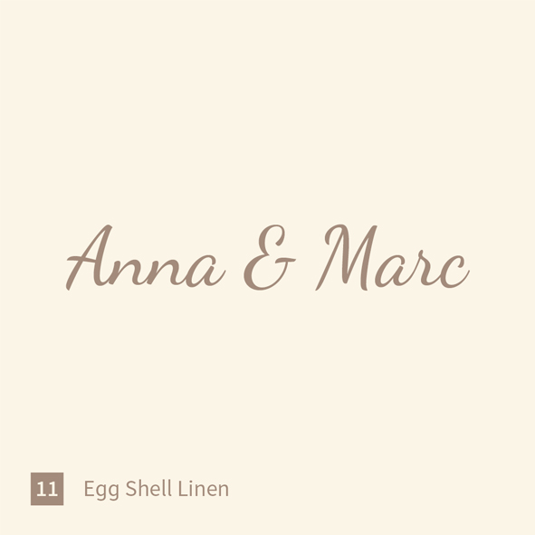 Font and color values for special cover sample set