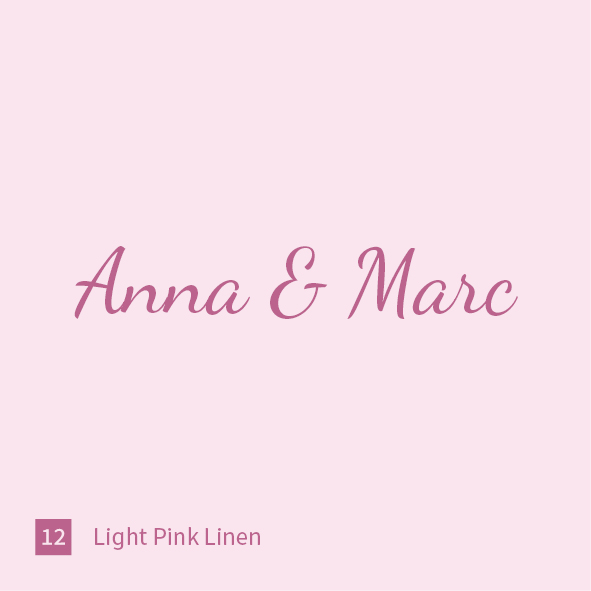 Font and color values for special cover sample set